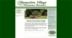 Desktop Screenshot of hampshirevillage.org