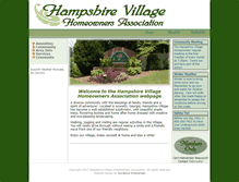 Tablet Screenshot of hampshirevillage.org
